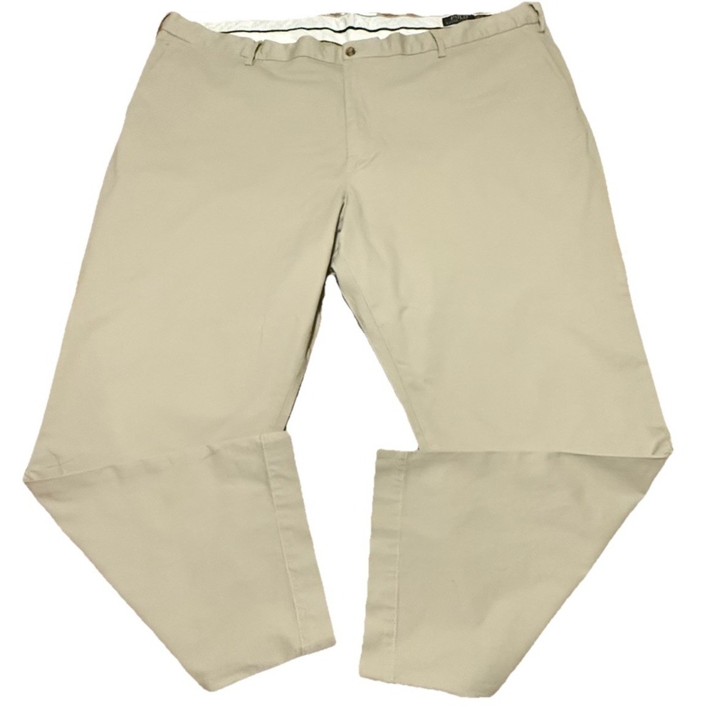 Polo Ralph Lauren Pant Men's 48B/30 Stretch Classic Fit Chino Khaki EUC
